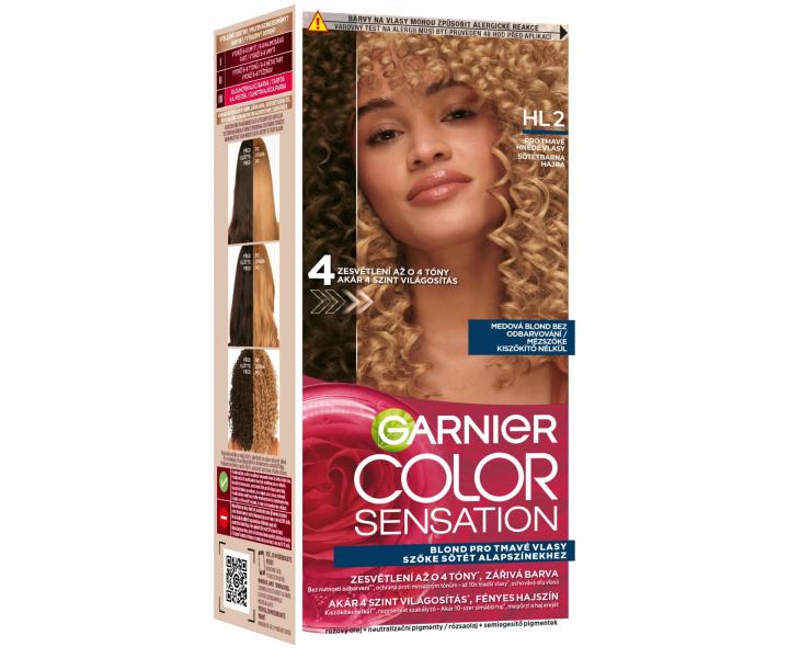 Rozjaniajca farba do trwaej koloryzacji wosw Garnier Color Sensation  - HL2 miodowy blond