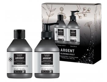 Zestaw upominkowy do wosw zniszczonych i amliwych Black Professional Argent Glowing Effect