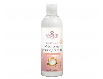 Delikatne myd�o dla dzieci do twarzy i cia�a Amoen� Apricot - morela i rumianek - 200 ml