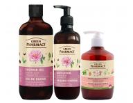 Zestaw do piel�gnacji cia�a z r� damasce�sk� i mas�em shea Green Pharmacy Damask Rose + myd�o w p�ynie gratis