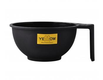 Plastikowa miska z uchwytem do mieszania farb Yellow Professional - 300 ml - czarna
