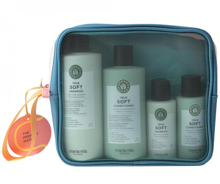 Zestaw upominkowy do w�os�w suchych i pusz�cych si� Maria Nila True Soft  + kosmetyczka gratis