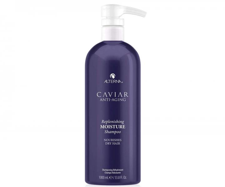 Szampon nawil�aj�cy do w�os�w suchych i �amliwych Alterna Caviar Replenishing Moisture Shampoo - 1000 ml
