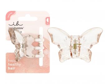 Klamra do wosw Invisibobble Clipstar Diamond Butterfly - koralowa przeroczysta