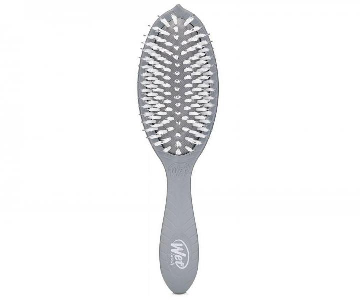 Szczotka do rozczesywania wosw z dodatkiem wgla aktywnego Wet Brush Go Green Treatment & Shine Brush - szara
