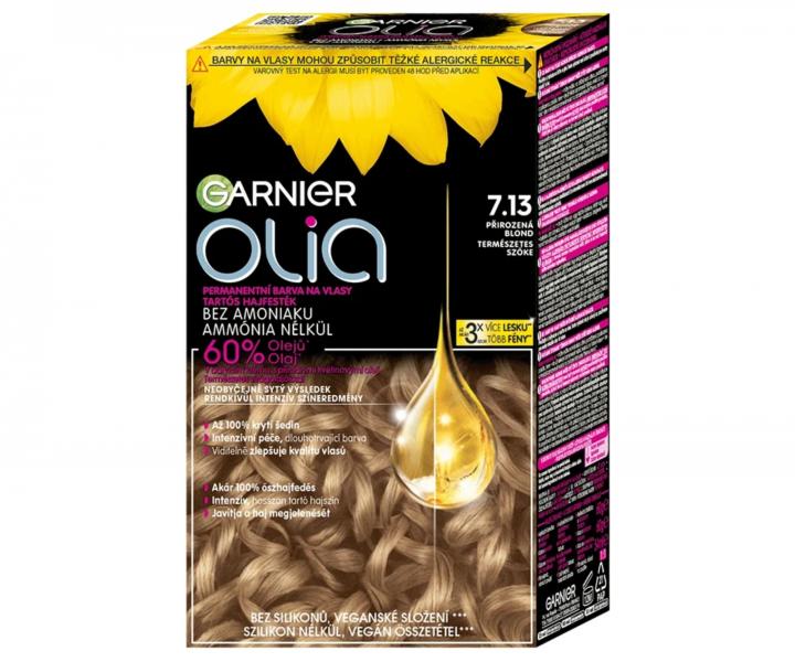 Trwa�a farba z olejkami Garnier Olia 7.13 naturalny blond
