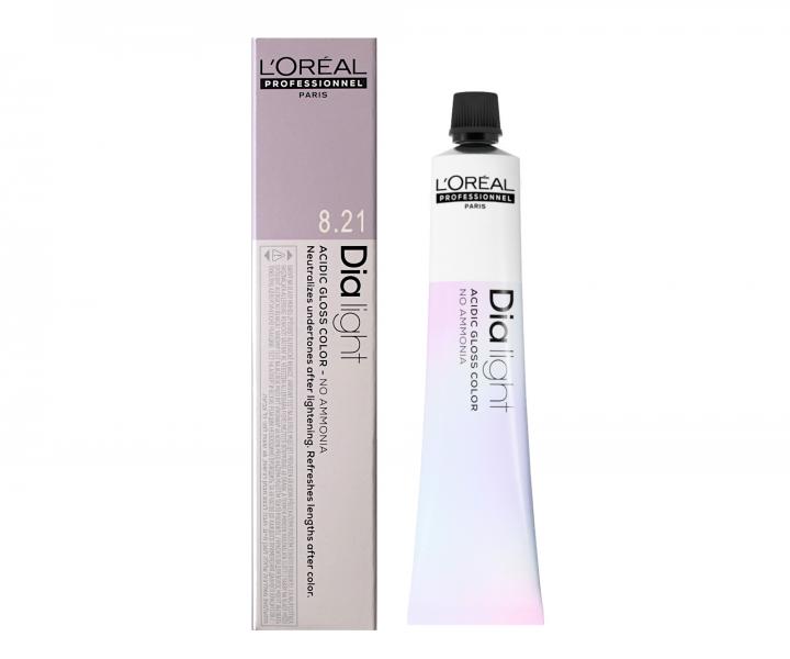 Farba do wosw ton w ton Loral Dialight 50 ml - 8.21 jasny blond opalizujco-popielaty