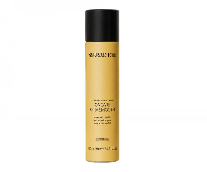 Spray bez sp�ukiwania do w�os�w d�ugich i niesfornych Selective Professional OnCare Kera Smooth Leave In Anti Humidity - 100 ml