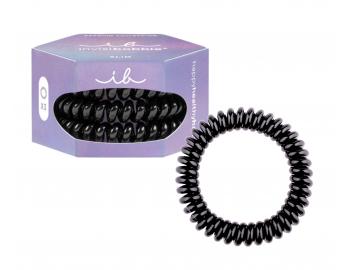 Gumka do wosw spiralka cienka Invisibobble Slim Premium True Black - czarna - 3 szt.