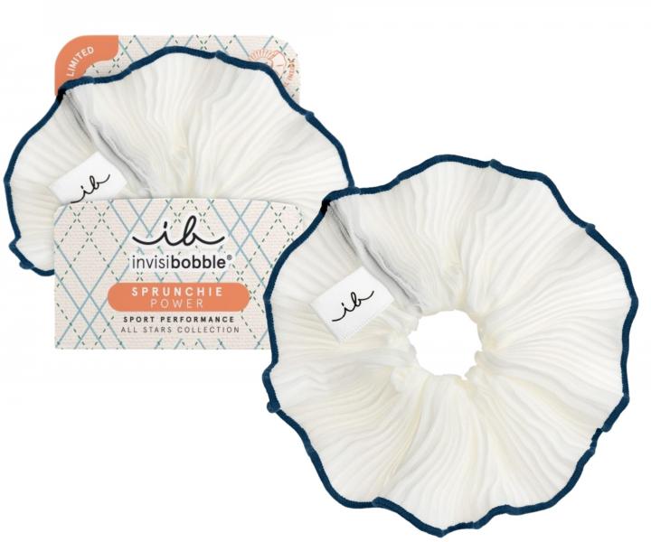 Ozdobna gumka spiralka Invisibobble Sprunchie Power All Stars Match Point - bia�a