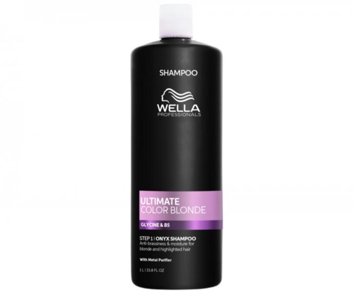 Szampon neutralizuj�cy do w�os�w blond i z pasemkami Wella Professional Ultimate Color Blonde Onyx Shampoo - 1000 ml