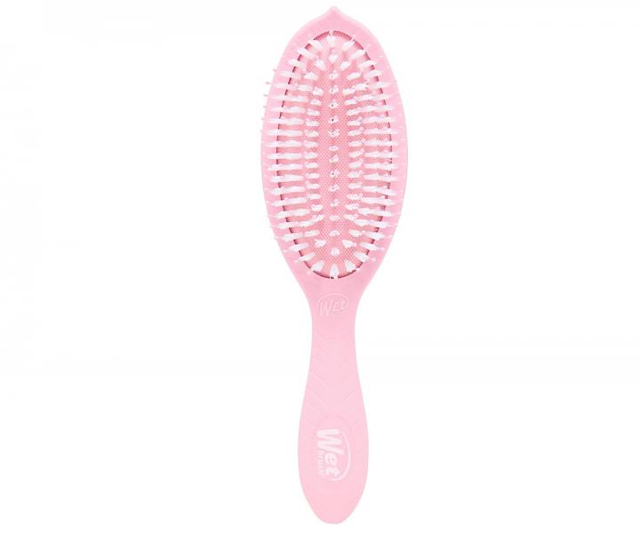 Szczotka do rozczesywania wosw z dodatkiem oleju z pestek arbuza Wet Brush Go Green Treatment & Shine Brush - rowa
