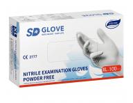 R�kawiczki nitrylowe SD Glove Nitrile Examination Gloves - 100 sztuk - bia�e