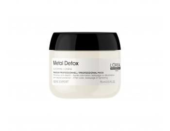Maska do w�os�w farbowanych i zniszczonych Lor�al Professionnel Serie Expert Metal Detox - 75 ml