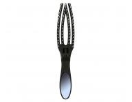 Szczotka z nylonowym wosiem Olivia Garden Fingerbrush On the Go Detangle&Style - czarna