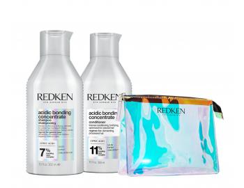 Zestaw do w�os�w zniszczonych Redken Acidic Bonding Concentrate - szampon + od�ywka + kosmetyczka gratis