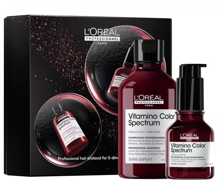 Zestaw upominkowy do intensywnej piel�gnacji w�os�w farbowanych Lor�al Professionnel Serie Expert Vitamino Color Spectrum Duo
