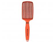 Szczotka do rozczesywania i suszenia w�os�w z w�osiem dzika i nylonowym Sister Young Ovia Hair Brush - pomara�czowa