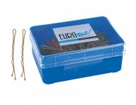 Wsuwka karbowana Eurostil Professional - 6,5 cm - 200 szt.