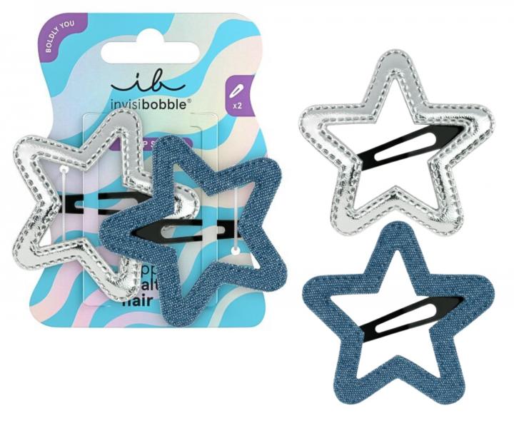 Spinki do wosw Invisibobble Clipstar Starlight Serenade - 2 szt.