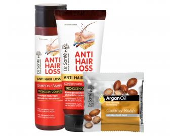 Zestaw na porost w�os�w Dr. Sant� Anti Hair Loss - szampon 250 ml + od�ywka 200 ml - myd�o gratis