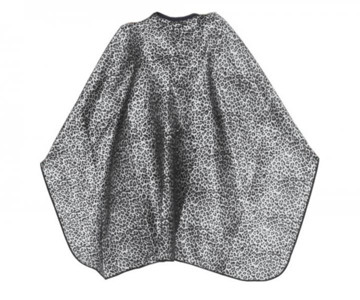 Peleryna fryzjerska do strzyenia wosw Eurostil Professional - lampart - na rzep