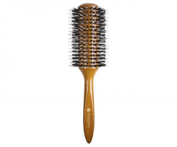 Drewniana szczotka do w�os�w z w�osia dzika i nylonowych wypustek  Hairway - 38 mm