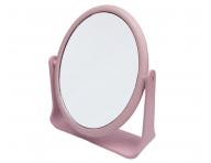 Dwustronne lusterko kosmetyczne owalne Duko 1026 z podstawk� - r�owe