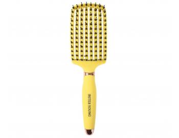 Szczotka do rozczesywania i suszenia w�os�w z w�osiem dzika i nylonowym Sister Young Ovia Hair Brush - ��ta