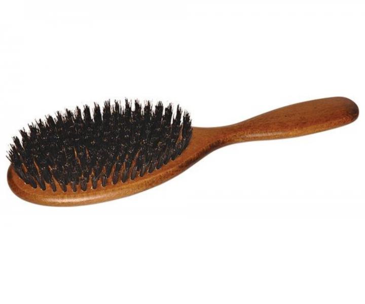 Drewniana p�aska szczotka do w�os�w z w�osiem dzika Keller 009 03 40 - 63 x 230 mm