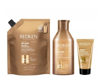 Szampon od�ywczy do w�os�w suchych i �amliwych Redken All Soft - 300 ml + zapas 500 ml + od�ywka 50 ml gratis