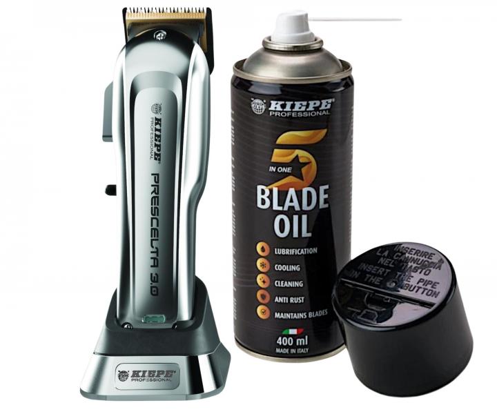 Profesjonalna maszynka do w�os�w Kiepe Prescelta 3.0 + wielofunkcyjny spray 400 ml gratis