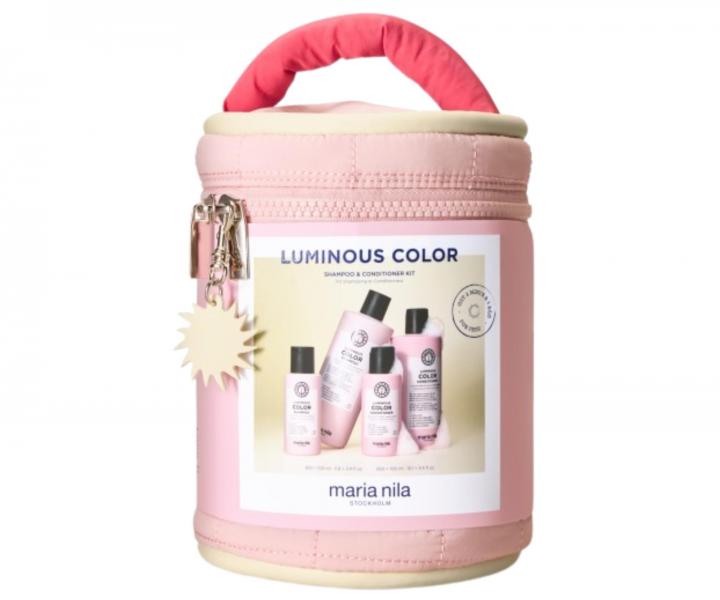 Zestaw upominkowy rozja�niaj�cy do w�os�w farbowanych Maria Nila Luminous Colour Beauty Bag + kosmetyczka gratis