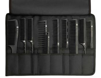 Zestaw profesjonalnych grzebieni karbonowych w etui Kasho CC-Roll Set - czarny