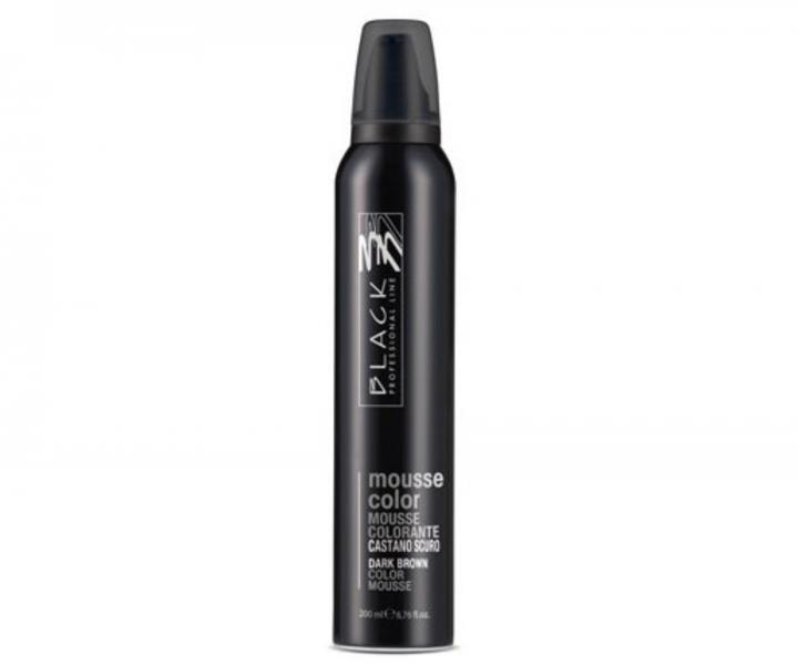 Pianka koloryzuj�ca i utrwalaj�ca do w�os�w Black Mousse Color - 200 ml - ciemny br�z