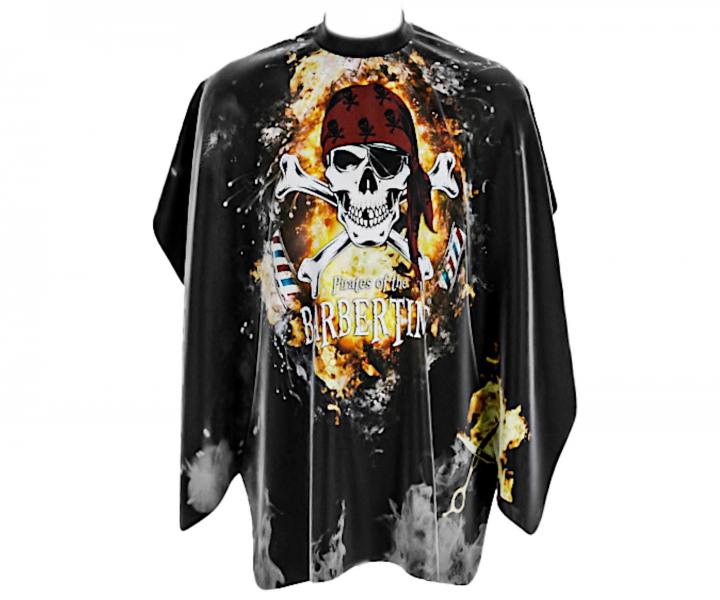 Mska peleryna do strzyenia wosw i brody Barbertime Smoky Pro Barber Cape XL - czarna