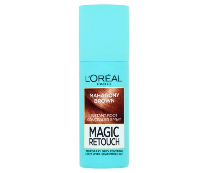 Spray do retuszu odrostw Loral Paris Magic Retouch - 75 ml - mahoniowy brz