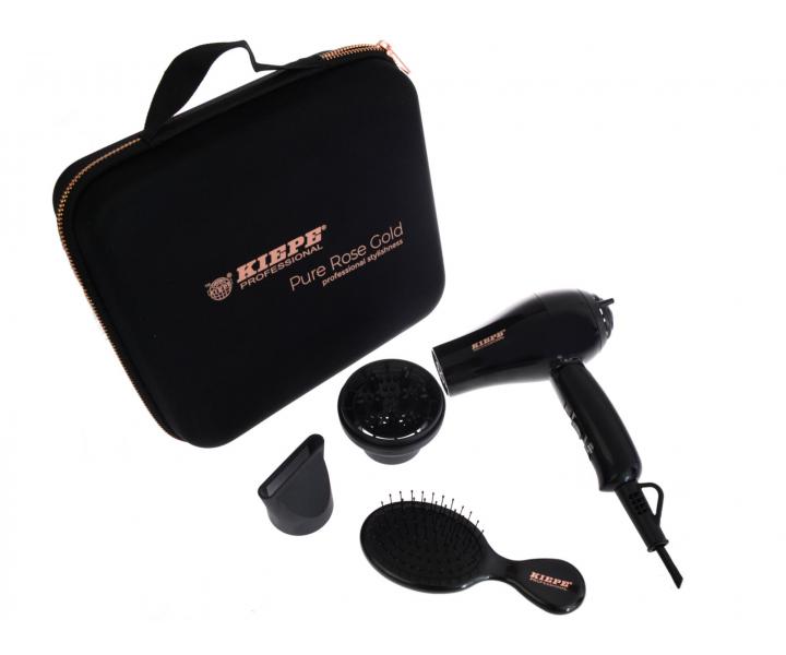 Podr�na mini suszarka do w�os�w Kiepe Pure Rose Gold Travel Kit Set - 1000 W
