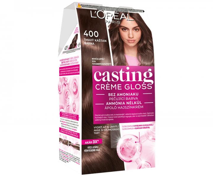 Farba do wosw bez amoniaku Loral Casting Crme Gloss - 400 brz