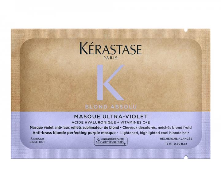 Maska neutralizuj�ca ��te tony K�rastase Blond Absolu Masque Ultra-Violet - 15 ml (bonus)