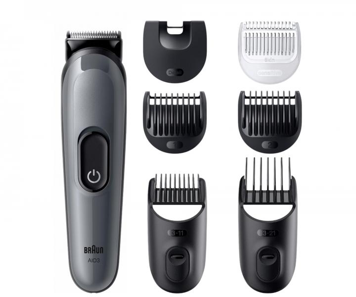 Wielofunkcyjny trymer do wosw, brody i ciaa Braun Series 3 AIO3540 - szary
