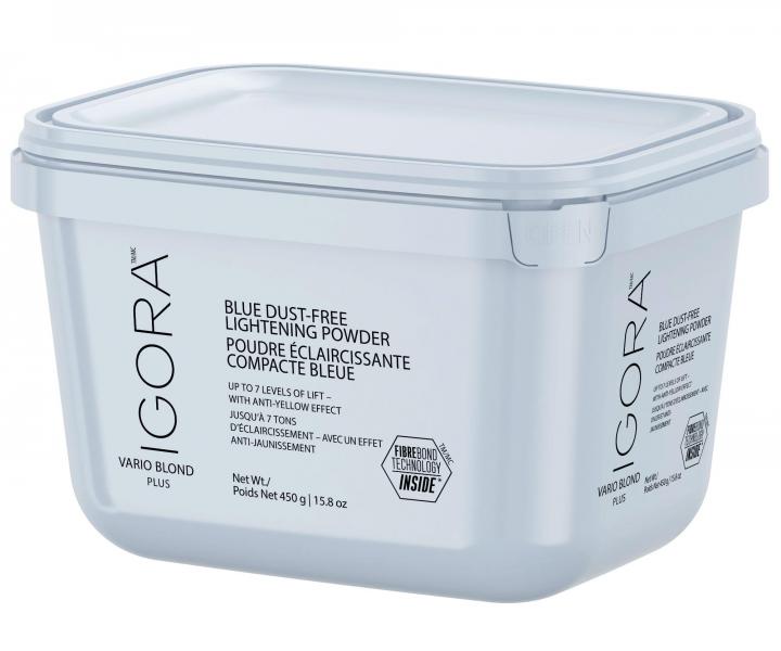 Rozjaniajcy bezpyowy niebieski puder Schwarzkopf Professional Igora Vario Blond Plus 7 - 450 g