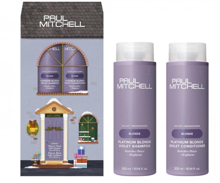 Zestaw upominkowy do wosw blond i z pasemkami Paul Mitchell Platinum Blonde Duo
