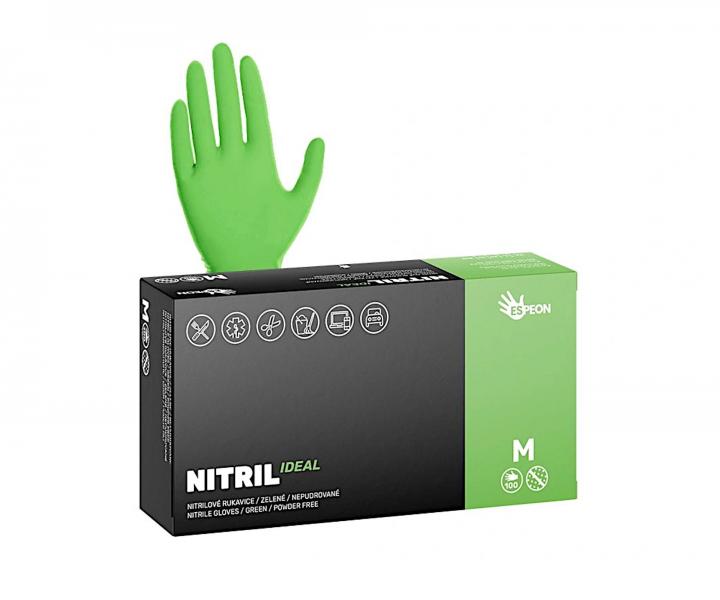 Rkawiczki nitrylowe Espeon Nitril Ideal - 100 szt - zielone - M