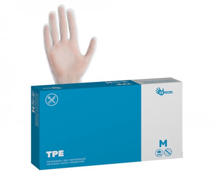 Rkawiczki TPE Espeon TPE AllFood - 200 szt - biae - bezpudrowe - M