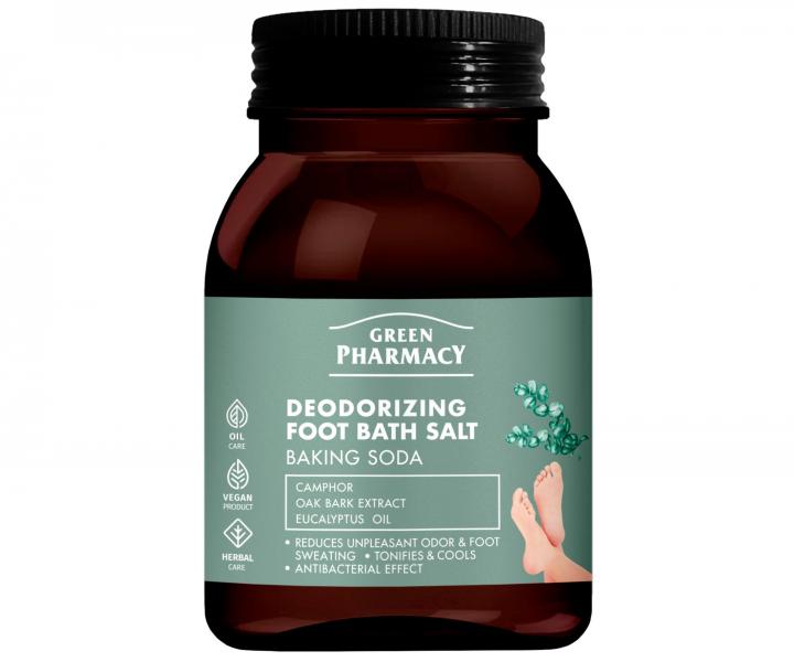 Sl do kpieli stp o dziaaniu dezodorujcym Green Pharmacy Deodorizing Foot Bath Salt - 400 g