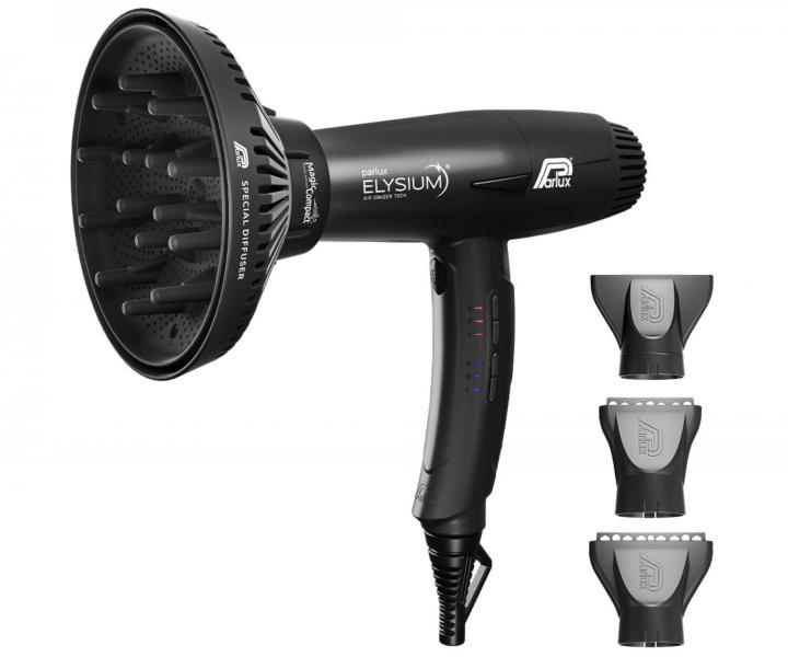 Profesjonalna suszarka do wosw z dyfuzorem Parlux Elysium Black - 2300 W - czarna z poyskiem