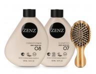 Zestaw nawil�aj�cy do w�os�w suchych i kr�conych Zenz Deep Wood + mini szczotka Zenz Boar Brush Mini gratis