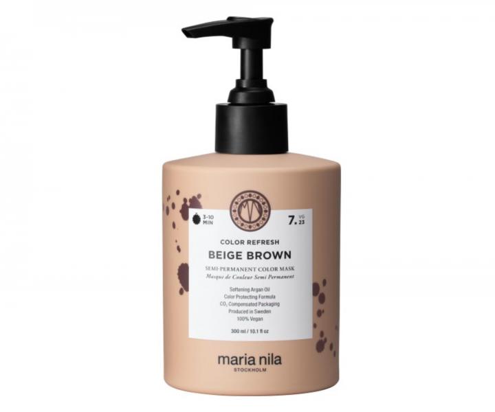 Maska o�ywiaj�ca kolor w�os�w Maria Nila Colour Refresh Beige Brown - be�owo-br�zowa - 300 ml
