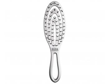 Szczotka do wosw Olivia Garden Holiday - srebrna